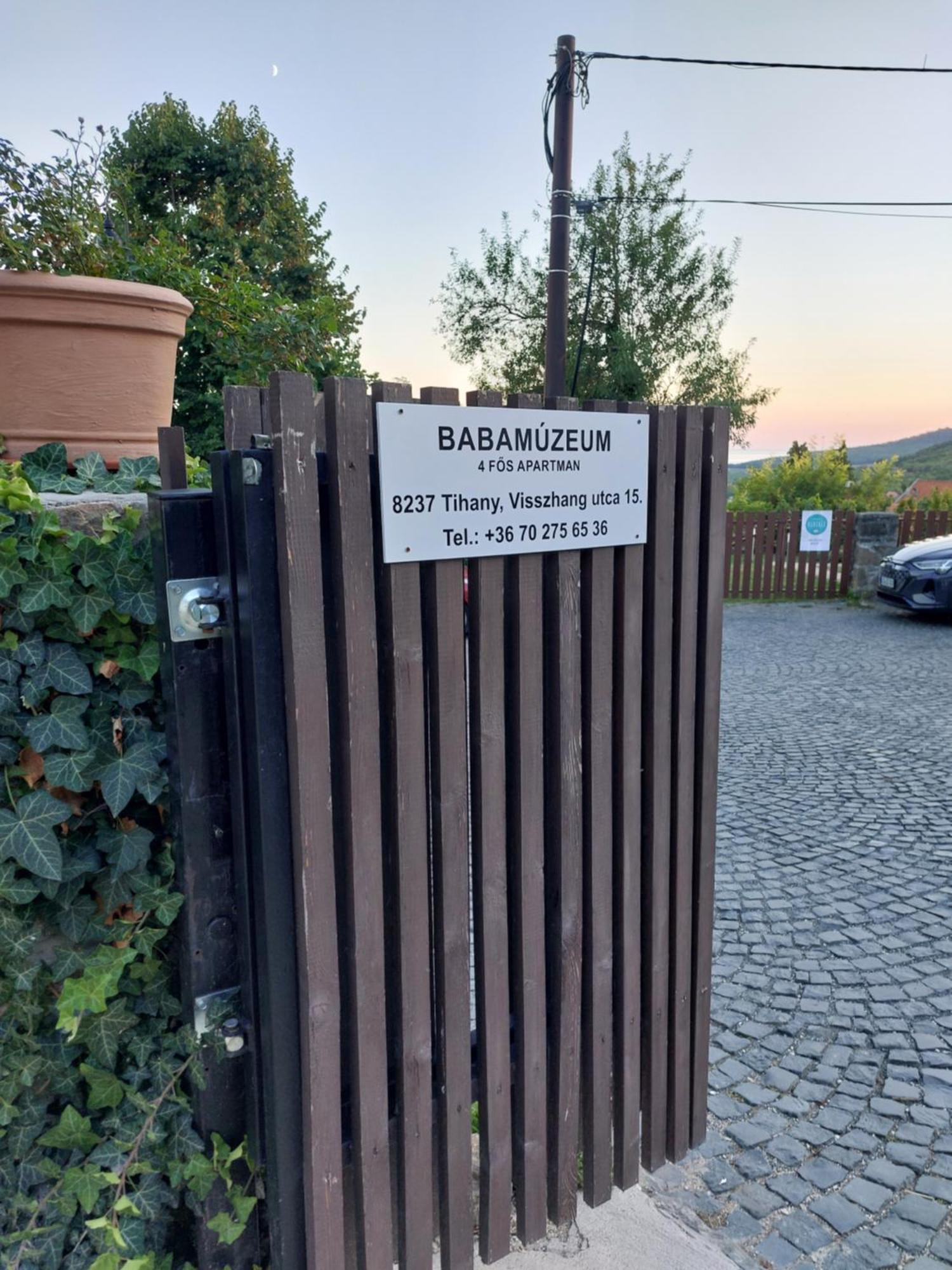 Babamuzeum Apartman Tihany Dış mekan fotoğraf